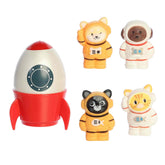 A Jumbo Grow Astronaut rocket toy by Aurora Toys that reveals and grows a surprise animal astronaut in water.