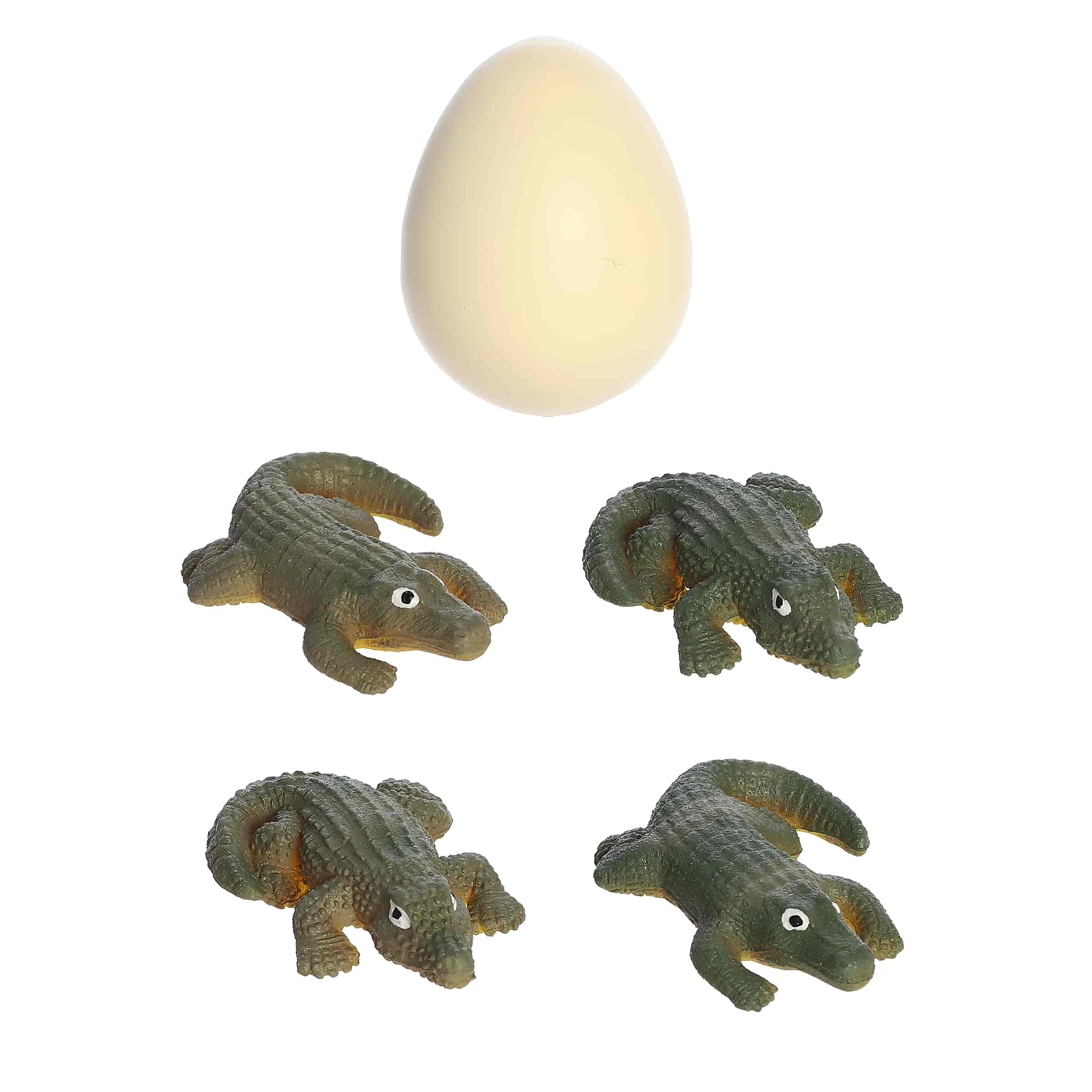 A Grow Alligator egg toy by Aurora Toys that hatches and expands into a playful gator when placed in water.