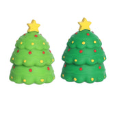 Marshmallow Christmas Tree Squeeze toy with green tree, colorful ornaments, and star topper