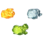 Safari Animals Sugar Squeezies set with a lion, hippo, and elephant toy.