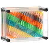 Rainbow Pin Art colorful 3D impression toy with rainbow design