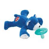 WubbaNub Chicago Cubs Bear pacifier, featuring the Cubs logo, designed for the smallest fans.
