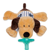 WubbaNub New York Yankees Pinstripe Puppy pacifier, soft with the Yankees jersey, perfect for tiny baseball enthusiasts