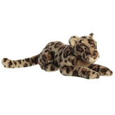 A lifelike jaguar plush with spotted fur and elegant detailing from Aurora’s Luxe Boutique.