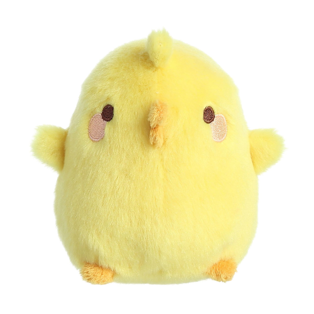 Piu Piu chick plush from Molang plush, in sunshine-yellow color, symbolizes joy and affection
