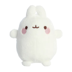 Molang plush from the Molang collection, characterized by its plump shape and cheerful expression