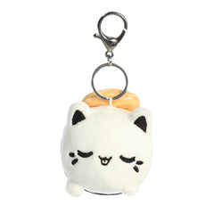 Aurora® - Tasty Peach® - Llavero Meowchi de sushi de salmón de 3.5"