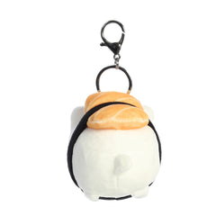 Aurora® - Tasty Peach® - Llavero Meowchi de sushi de salmón de 3.5"