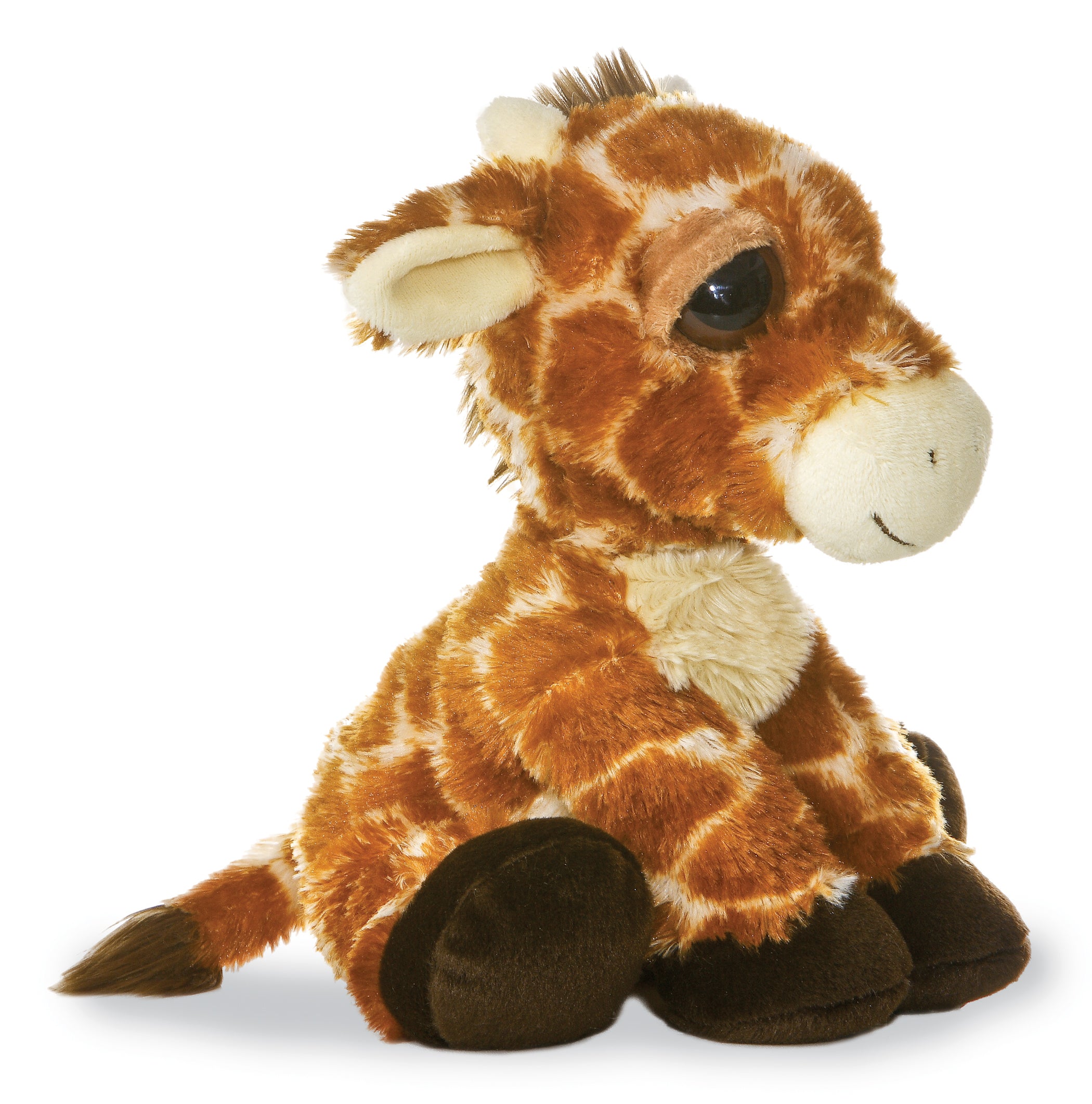 Gallop Giraffe plush from Dreamy Eyes by Aurora, featuring a unique spot pattern and large eyes