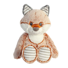 Felton fox plush from Cuddlers by ebba, with bright eyes and a friendly face, designed for comfort and easy holding.