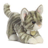 Aurora® - Miyoni® - Gatito atigrado gris de 9"