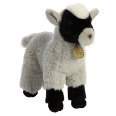 Miyoni Goat plush from Aurora, showcasing detailed craftsmanship and a gentle expression