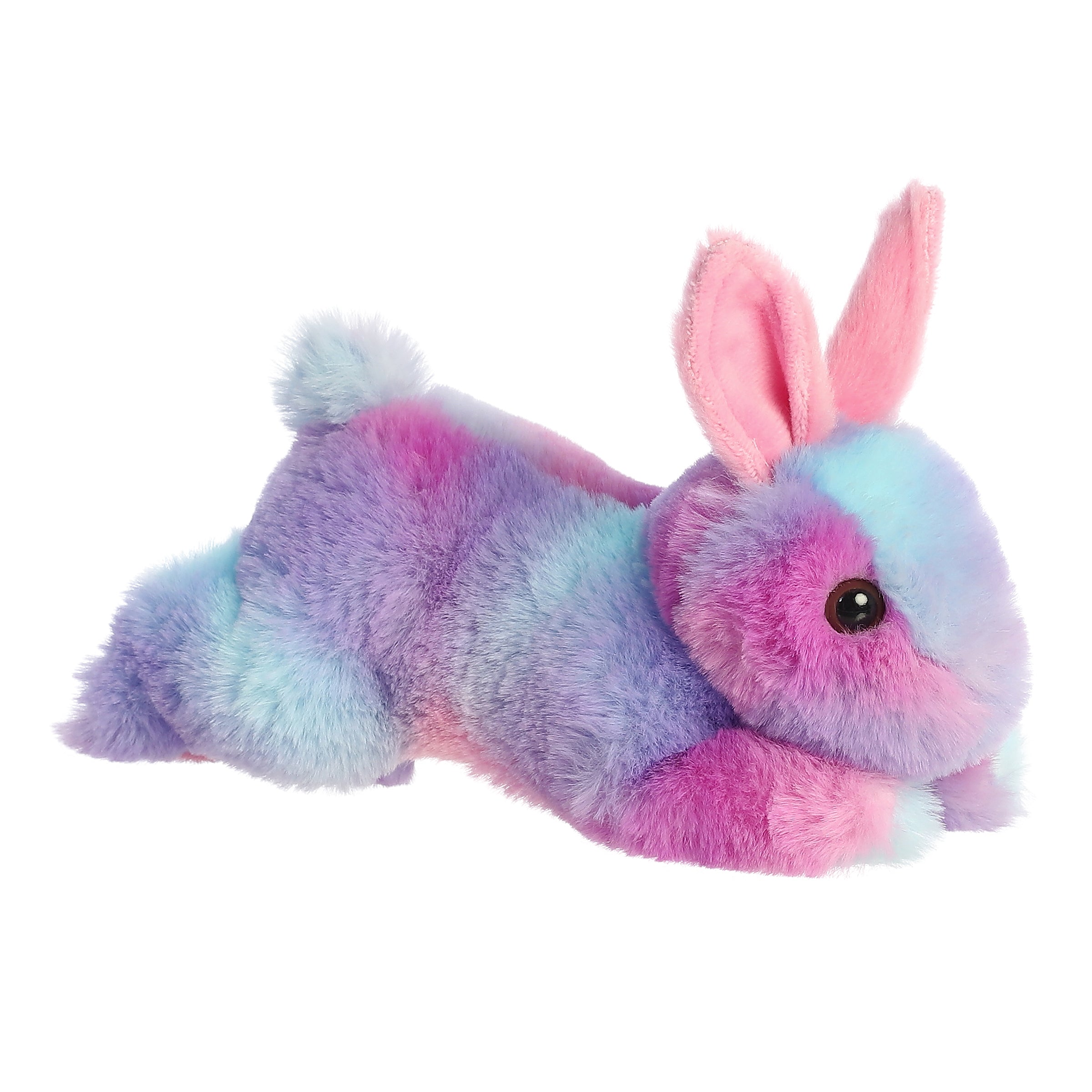 An adorable Mini Flopsie bunny plush that is available in pastel, lavender, or mint!