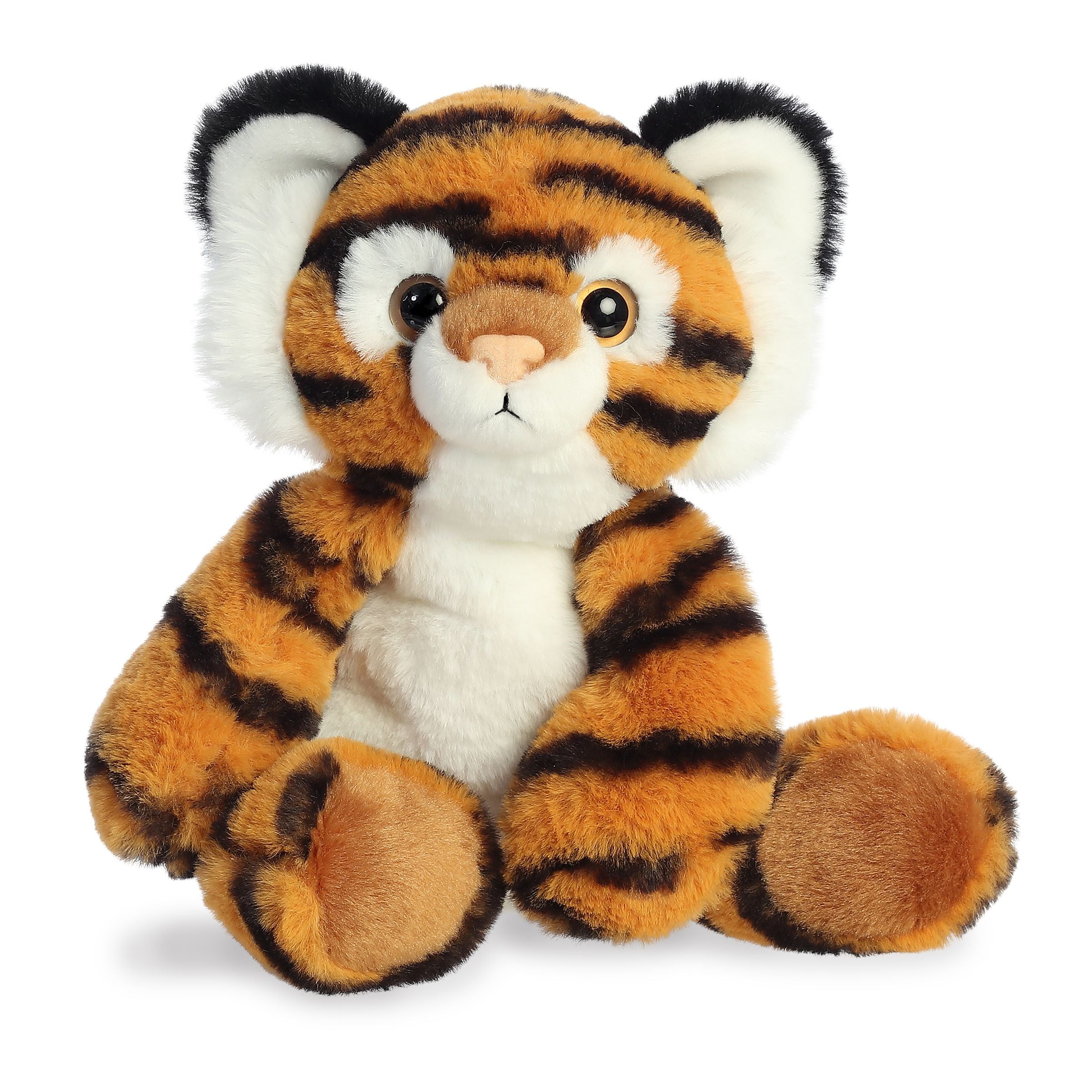 Aurora Flopsies Indira Bengalischer Tiger Plüschtier – 30 Cm – Kuscheliger Sitzsackkörper, Für Kinder Ab Geburt
