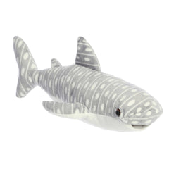 Soft, spotty Flopsies Whale Shark plush, ideal for learning about the ocean or for cuddling.