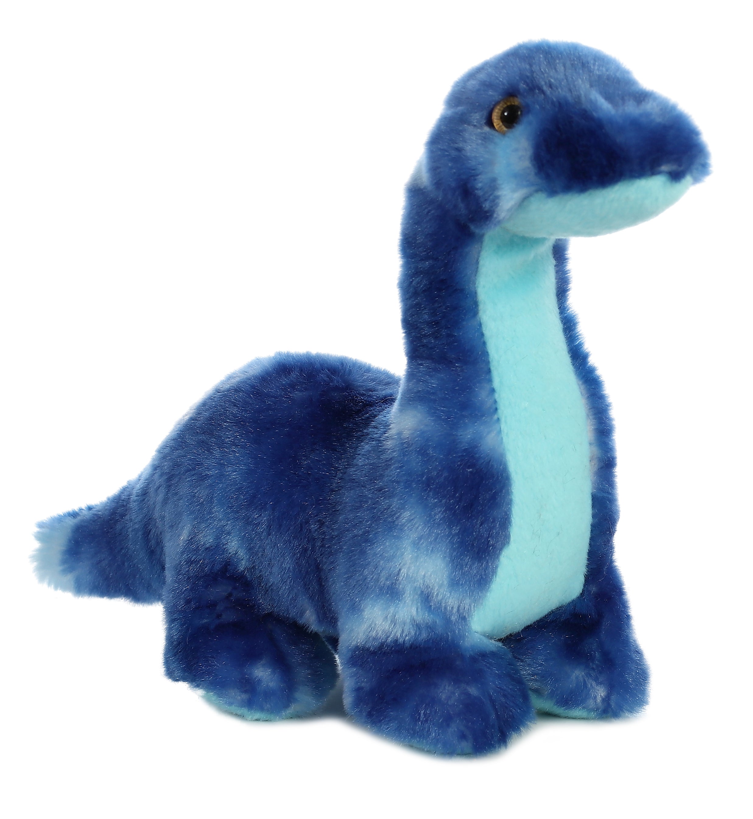 Brachiosaurus plush from Dinos & Dragons by Aurora, in stunning blue, ideal for both playful