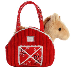 Aurora® - Fancy Pals™ - Caballo granero rojo de 7"