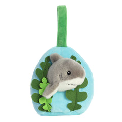 Blacktip Reef Shark plush with Kelp Forest Refuge from Hideouts, combining cuddly exploration with learning