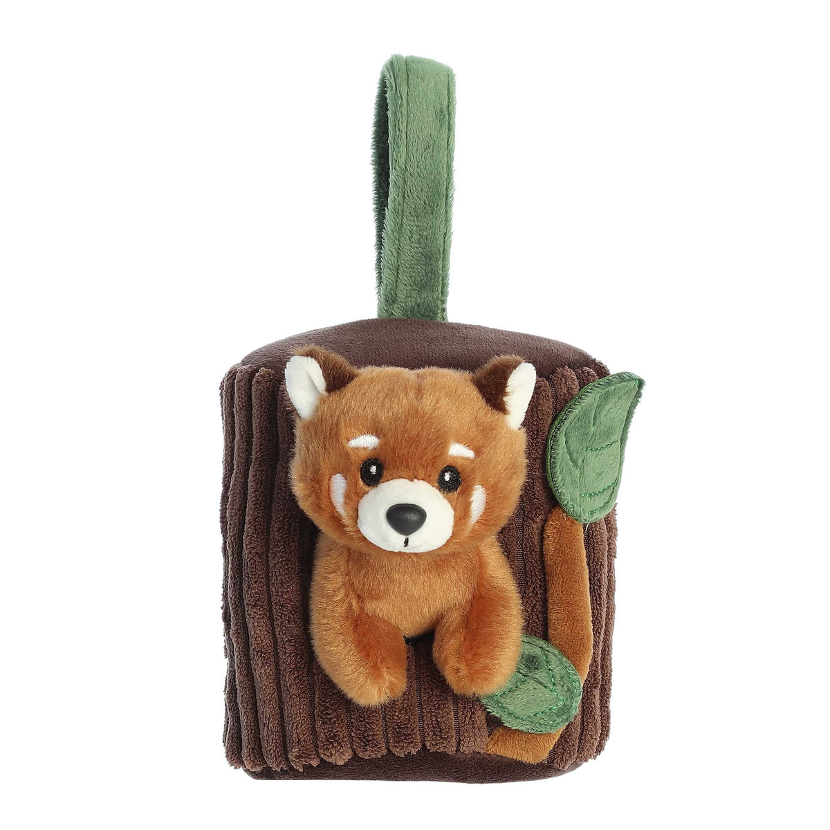 Red Panda plush and Tree Trunk from Hideouts, offering cozy, playful learning about nature and conservation.