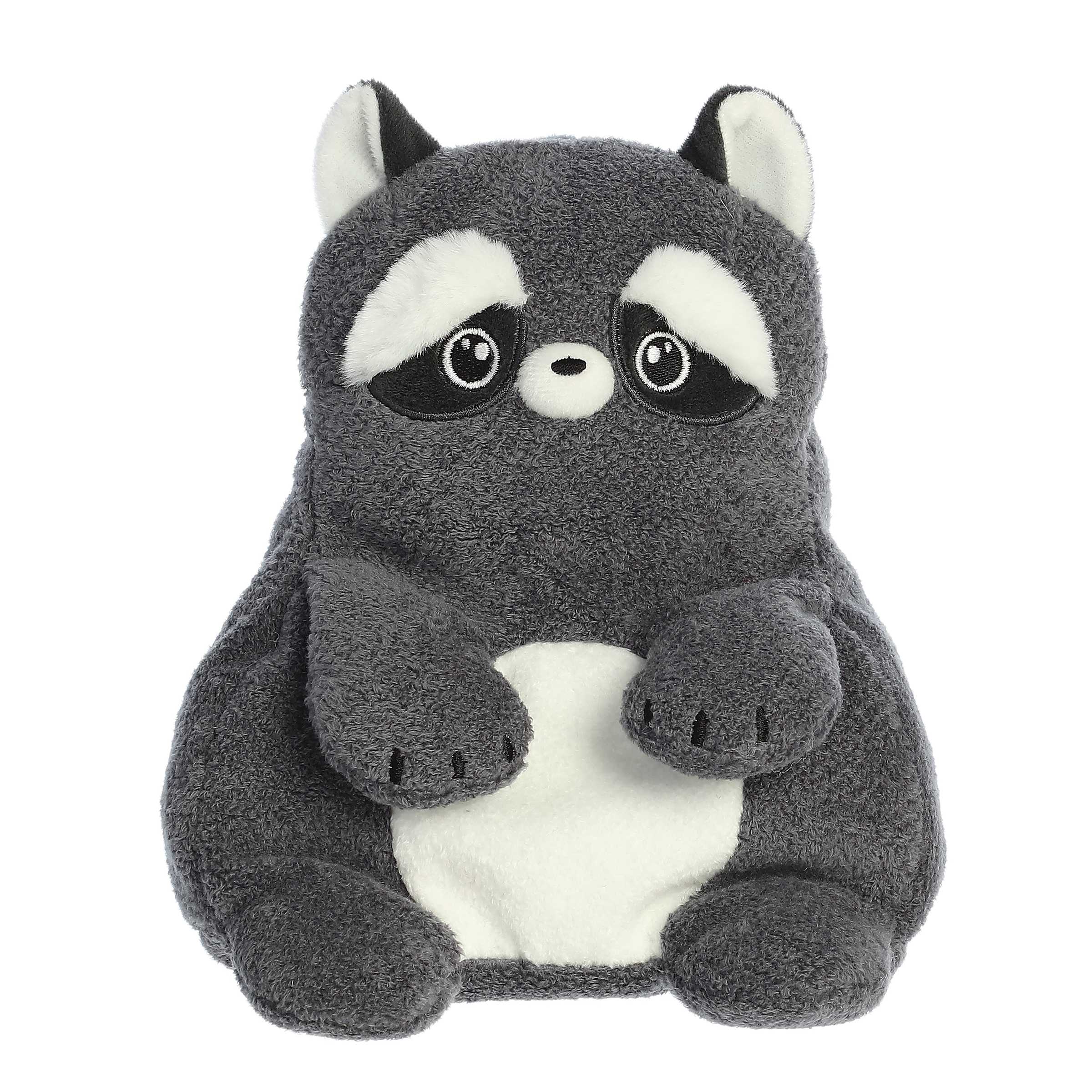 Riley Raccoon from Fluffles, a plush with soft fur and engaging eyes, perfect for soothing play and lasting joy.