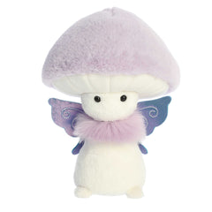 Fairy from Fungi Friends, a dreamy mushroom plush with a lilac cap and blue wings