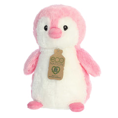 Aurora® - Eco Nation™ - Eco Hugs™ - 12" Penguin - Pink