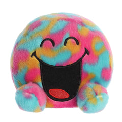 SmileyWorld Silly plush, rainbow-colored with a laughing expression