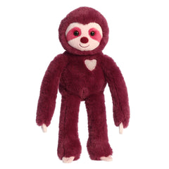 Aurora® - Valentine - 12" Sweety Sloth - Amethyst