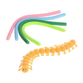 Caterpillar Stretchies, featuring a squishy body and vibrant strings, ideal for encouraging sensory play