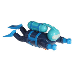 Wind-Up Diver toy, designed for kids over 18 months, swims when wound up, enhancing bath time with fun