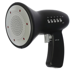 Ninja-themed voice changer with eight sound effects, fostering creativity and imaginative play.