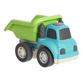 Eco-friendly large dump truck toy, sized for toddlers, promotes imaginative construction play.