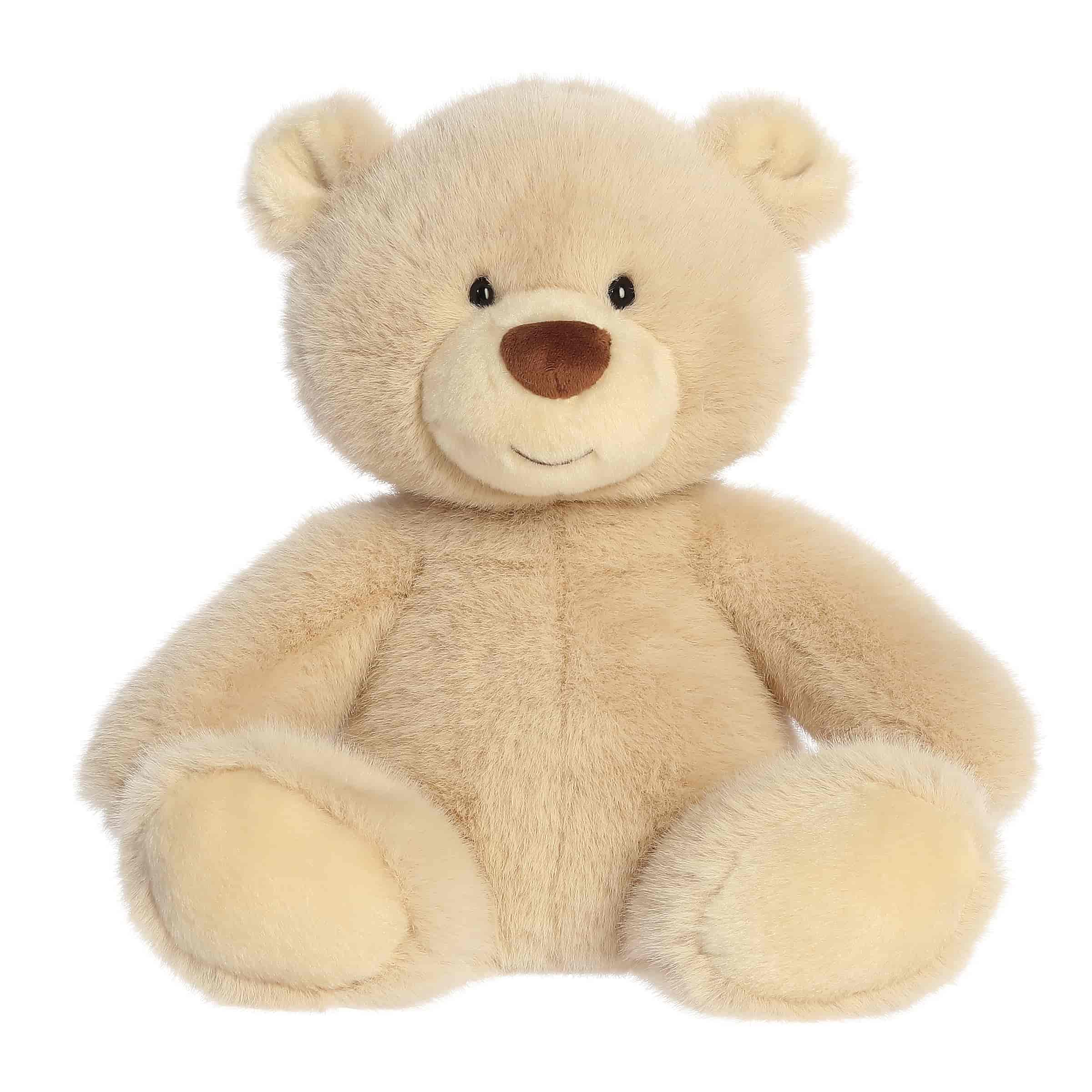 A soft beige plush bear with fuzzy two-toned fur from Bear Stuffed Animals by Aurora.