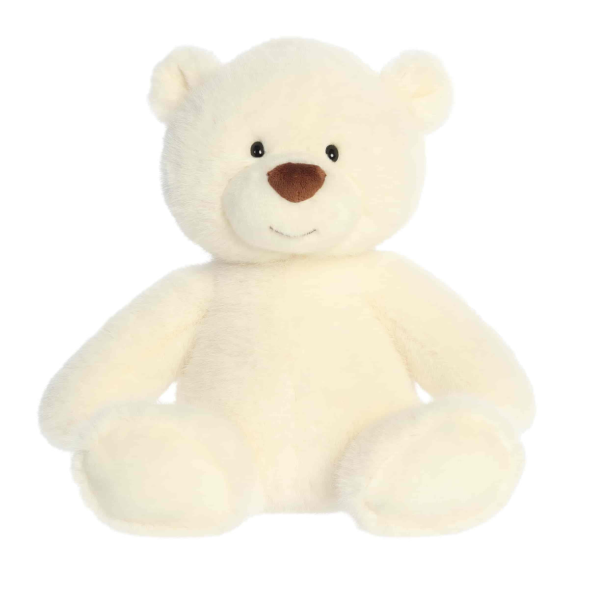 A soft cream plush bear with fuzzy two-toned fur from Bear Stuffed Animals by Aurora.