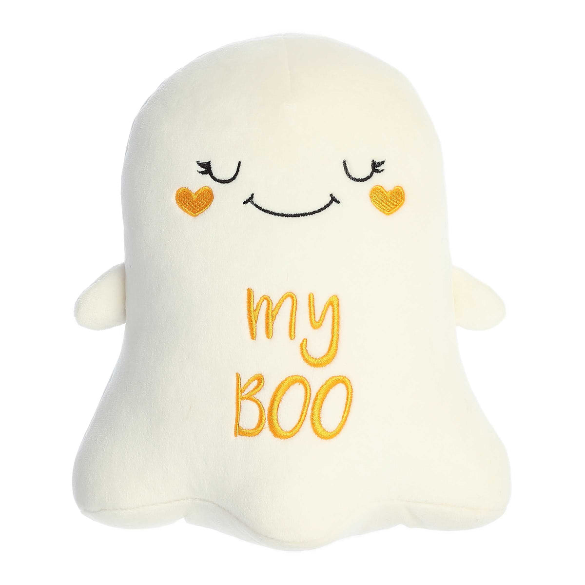 My Boo Ghost plush from Aurora's Just Sayin' Collection, cute and comfy with a humorous 'my boo' pun.