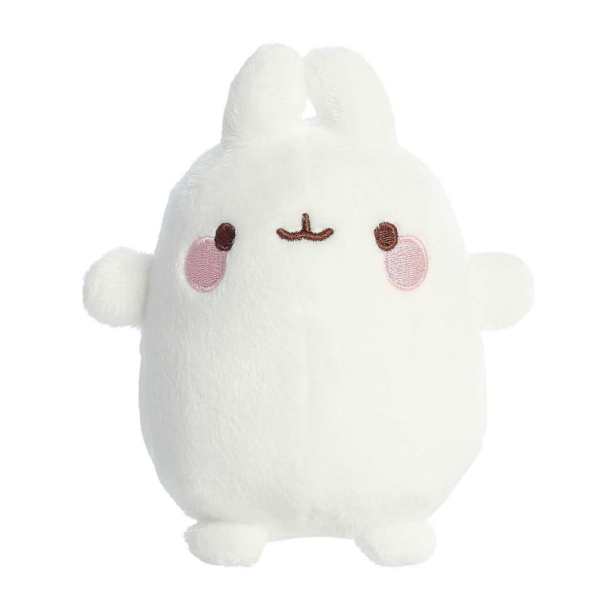 Molang plush from the Molang collection, characterized by its plump shape and cheerful expression