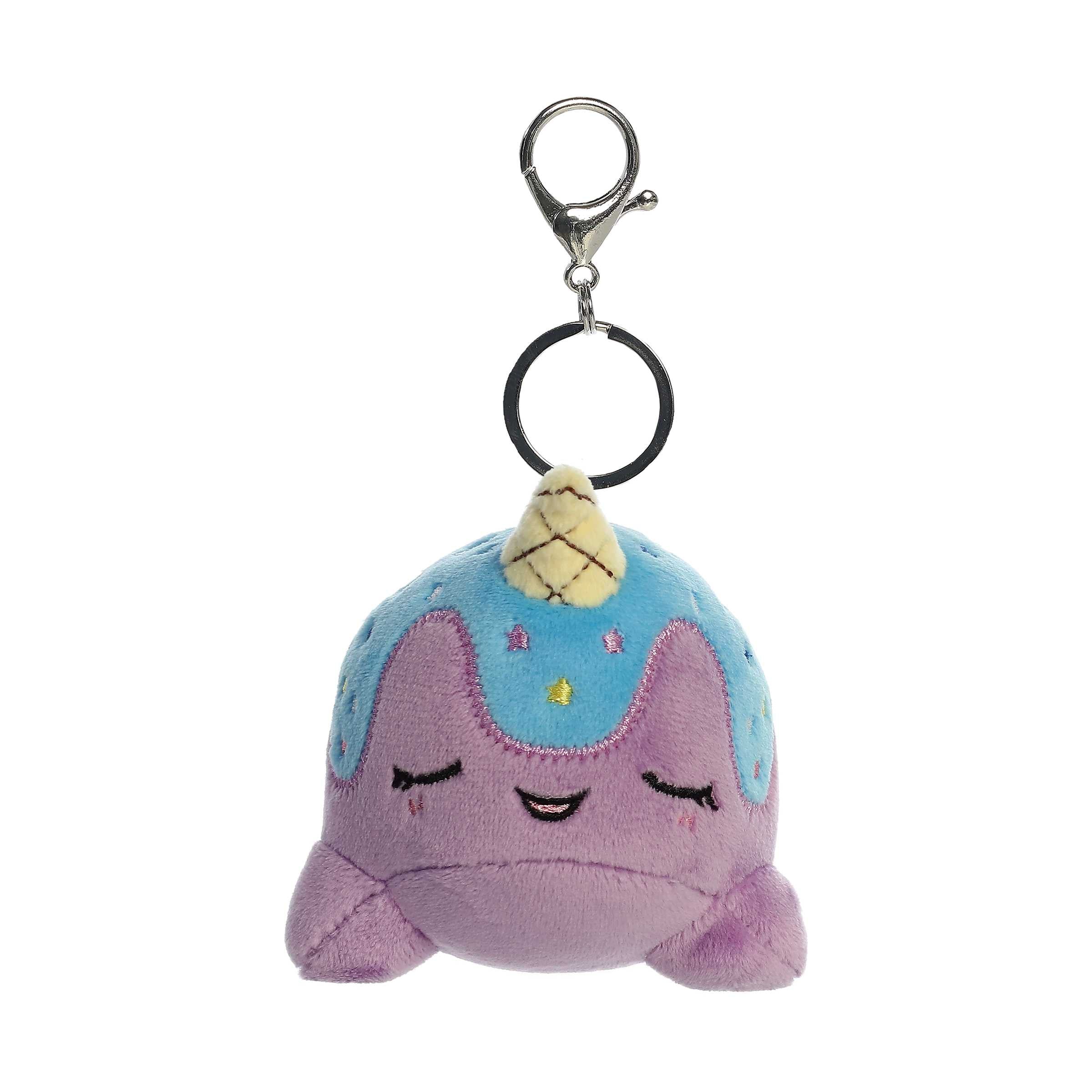 Aurora® - Tasty Peach® - 4" Blue Moon Nomwhal Keychain