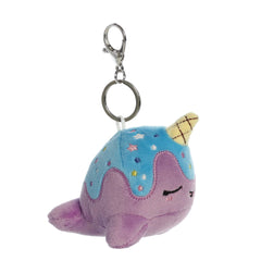 Aurora® - Tasty Peach® - 4" Blue Moon Nomwhal Keychain