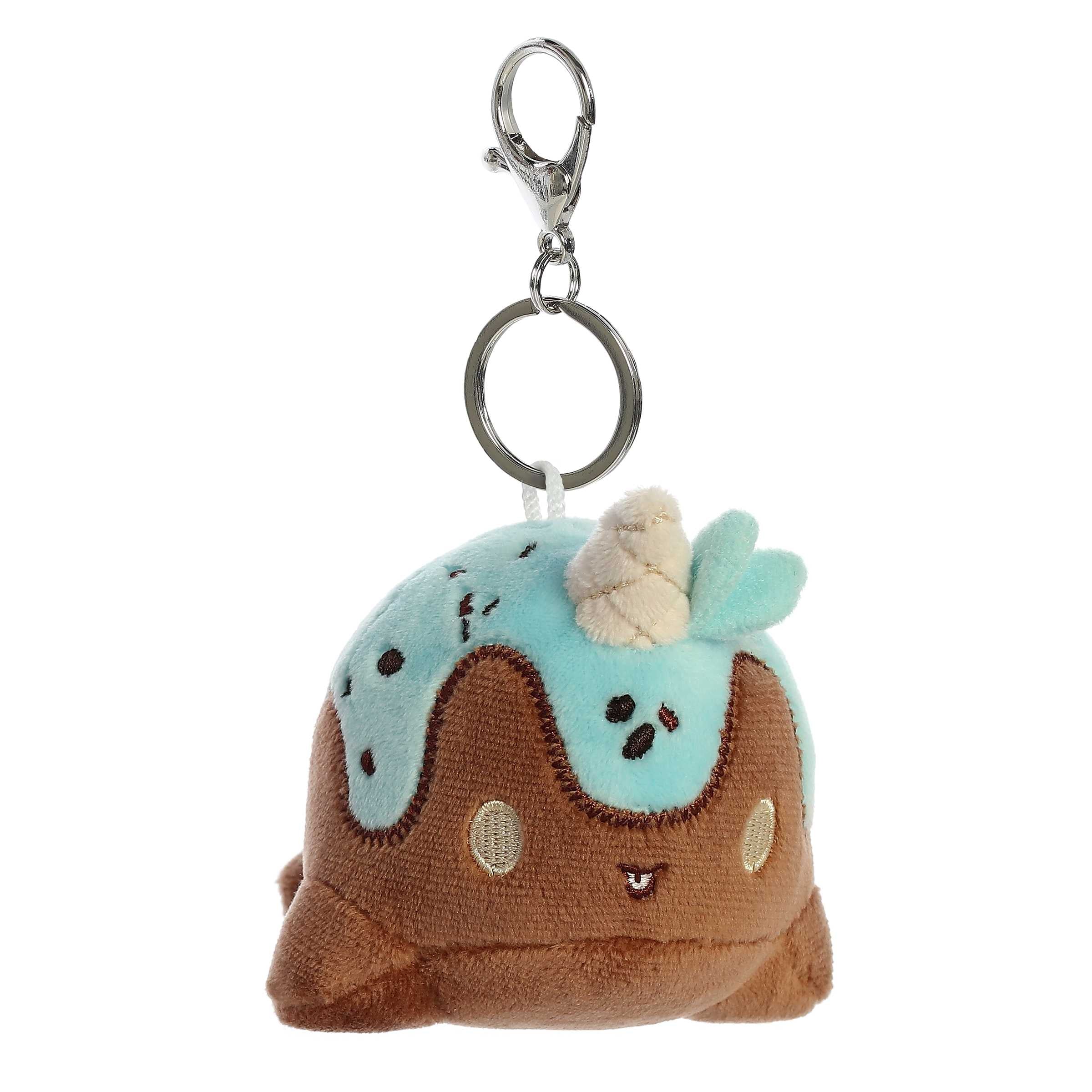 Aurora® - Tasty Peach® - 4" Mint Chocolate Nomwhal Keychain