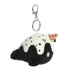 Aurora® - Tasty Peach® - 4" Cookies & Cream Nomwhal Keychain