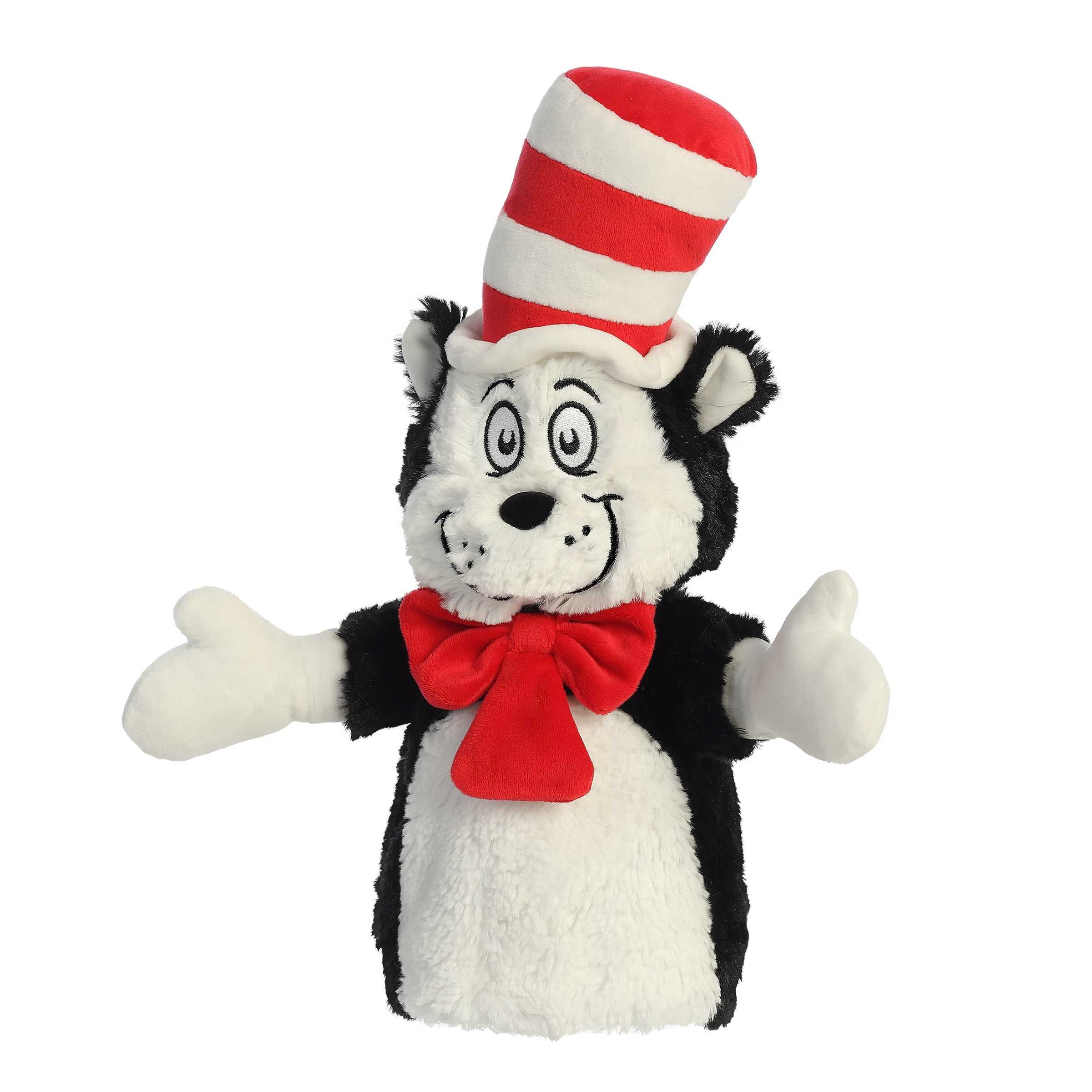 Aurora® - Dr. Seuss™ - Marioneta de mano del gato con sombrero de 14"