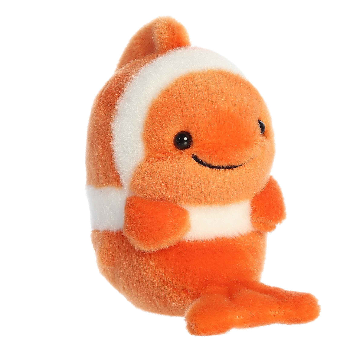 Cuddly Comic Clown Fish plush in a playful pose, in its classic orange and black.