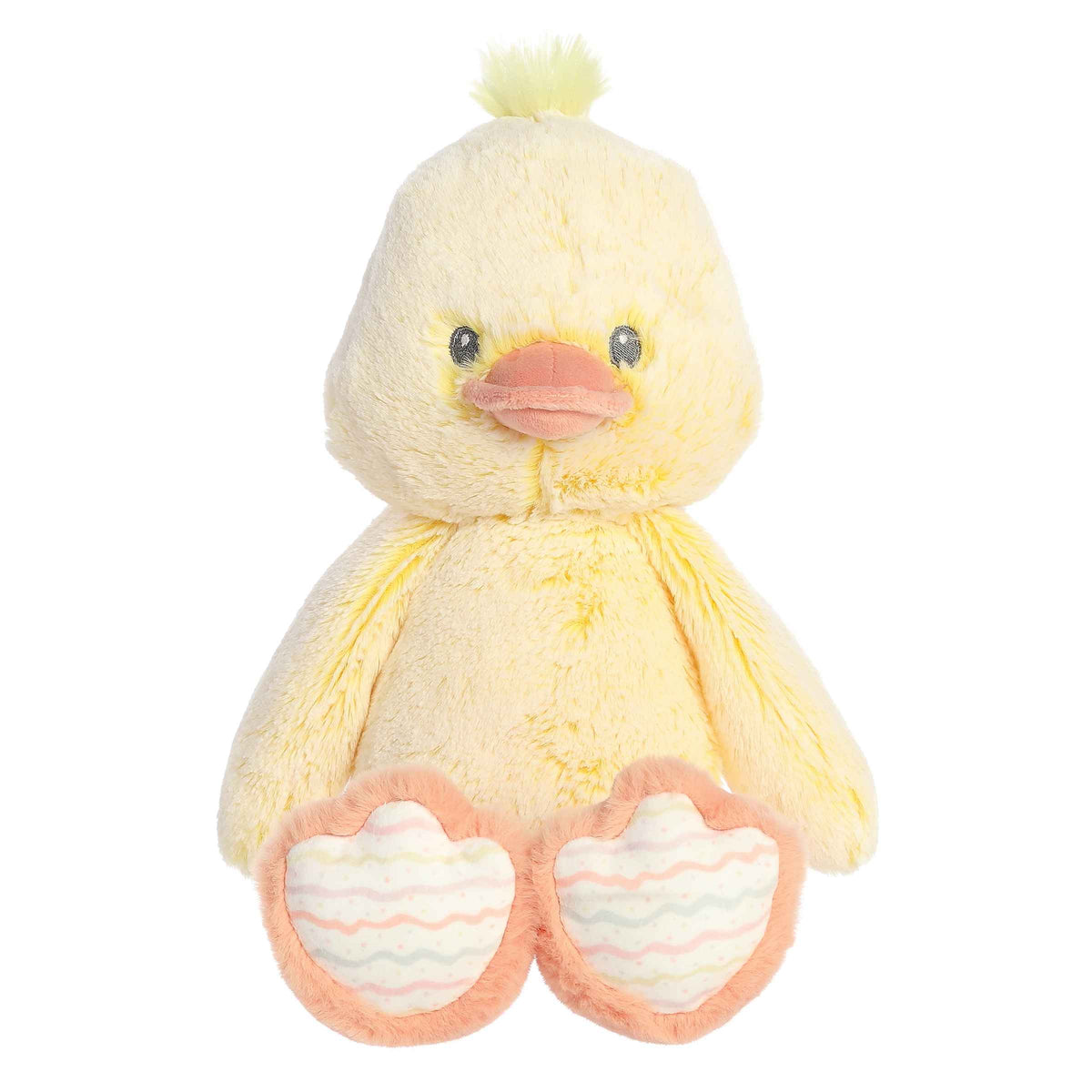 Adorable and soft Dani Duck plush, designed for baby safety and comfort, ideal for gifting and play.