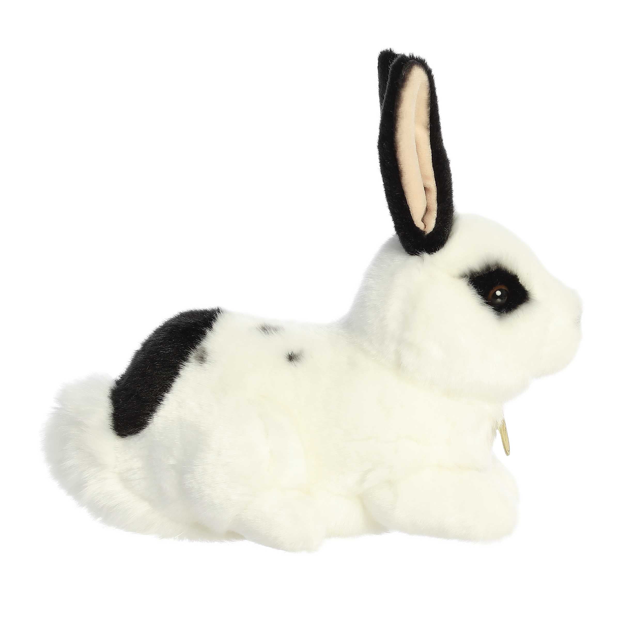 Aurora® - Miyoni® - 11" Black And White Rex Rabbit