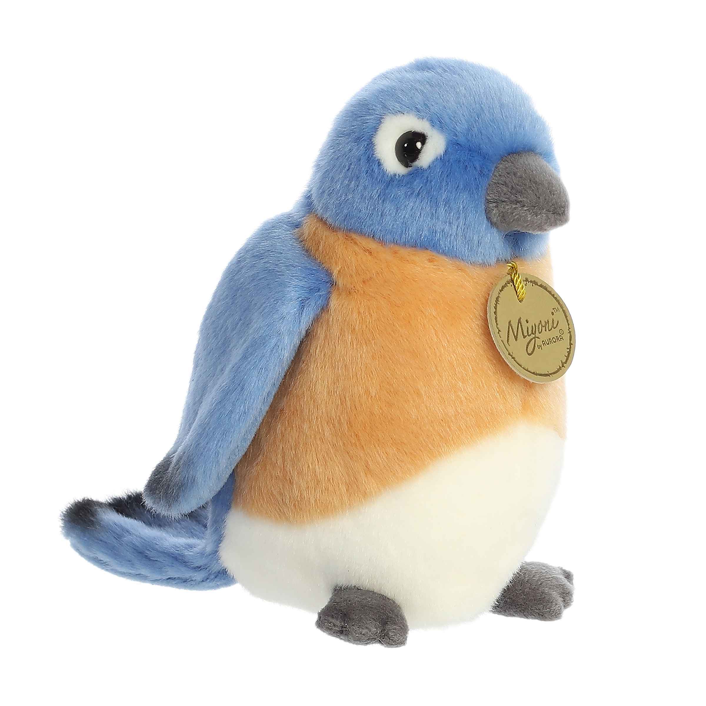 Exquisite Bluebird plush from Miyoni by Aurora World - realistic, eco-friendly, perfect for collectors!