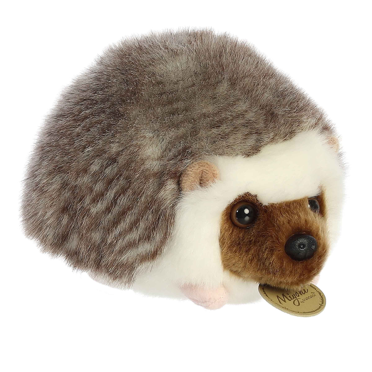 Realistic Hedgehog plush from Miyoni, crafted with eco-friendly materials, perfect for all ages.