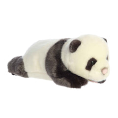 Realistic Baby Panda plush, crafted eco-consciously, ideal for play, education, or decoration.