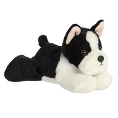 Charming Eva Boston Terrier plush, with lifelike details, ideal for gifts and comfort.