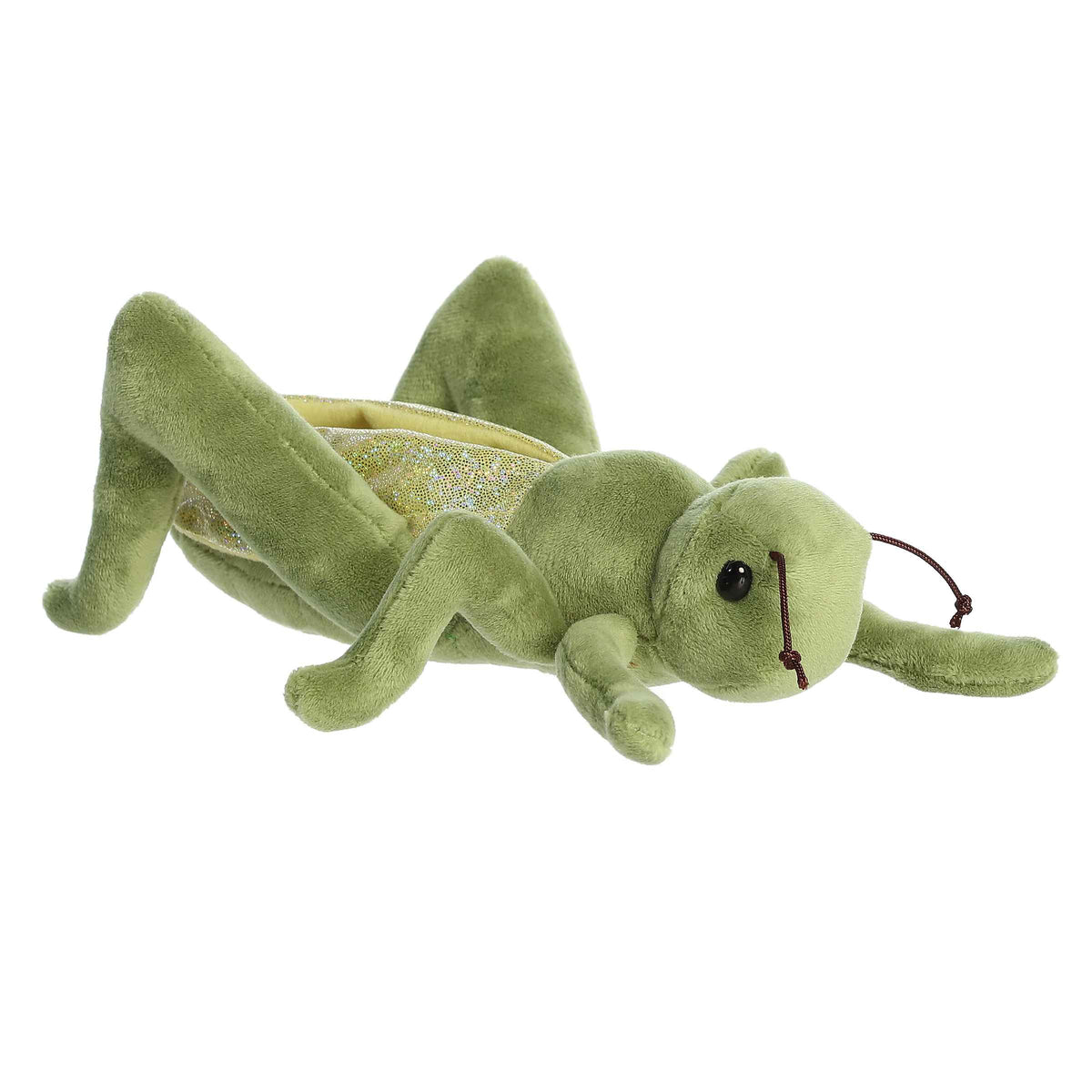 Authentic green Giant Grasshopper plush, crafted for fun and educational purposes, ideal for collectors.