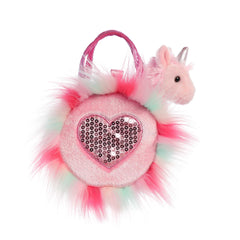 Aurora® - Fancy Pals™ - Llamacornio Sparkle Heart Pink™ de 5,5"